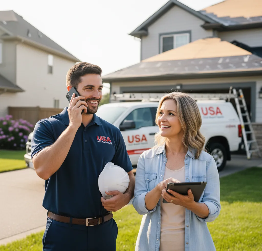 USA Roof Repair Experts customer support in St. Francis